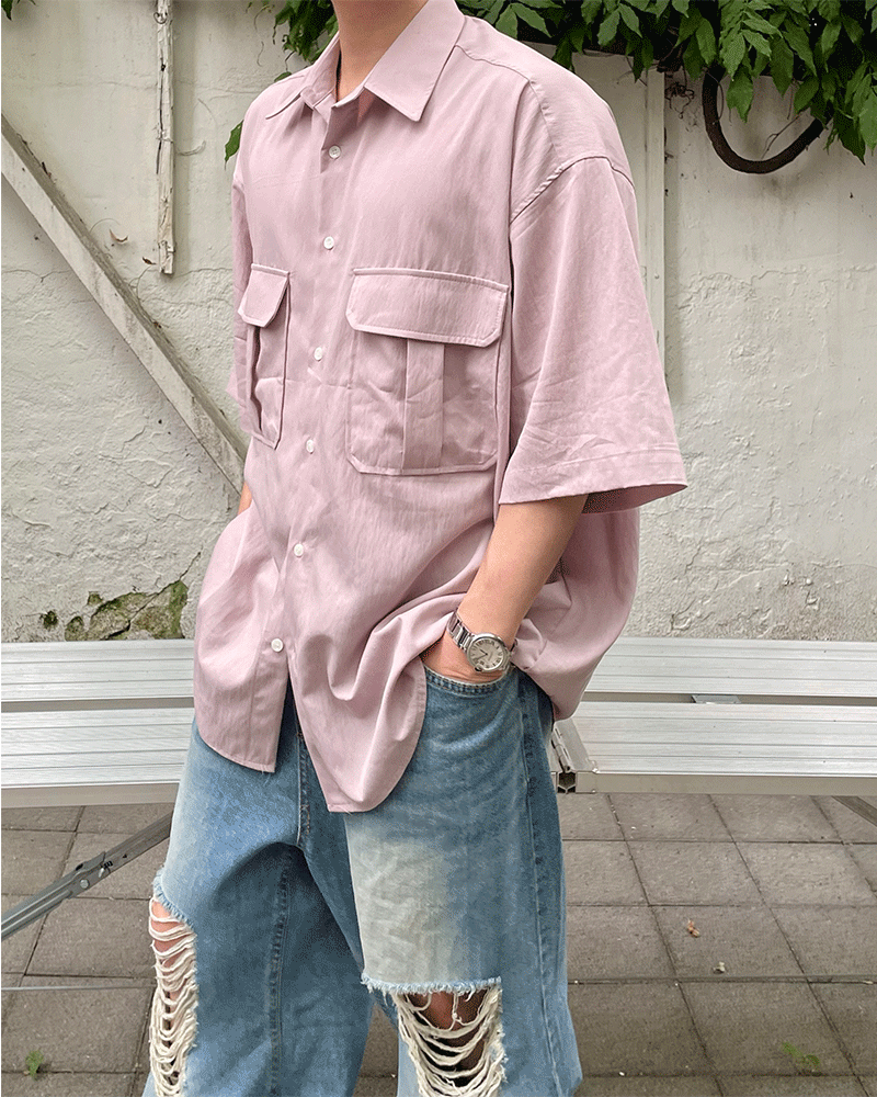 RN 투포켓 하프 셔츠 (3color)